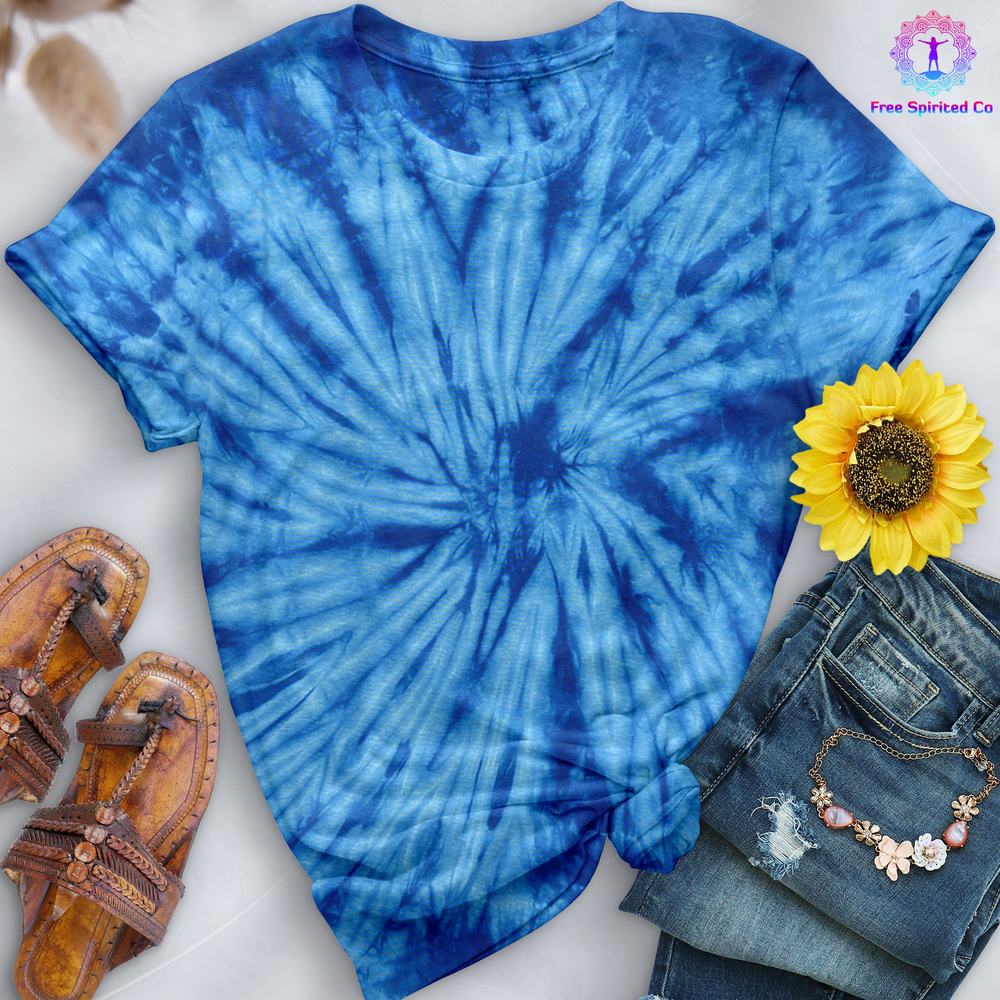 Spider Royal Tie-Dye Shirt