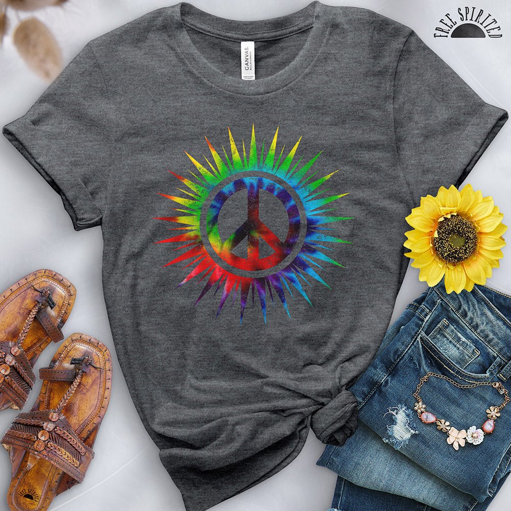 Tie Dye Peace Sign Tee - Image 4