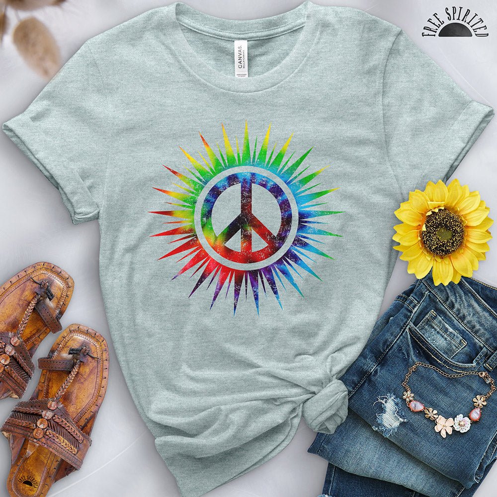 Tie Dye Peace Sign Tee - Image 5