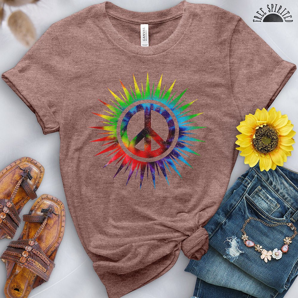 Tie Dye Peace Sign Tee - Image 6