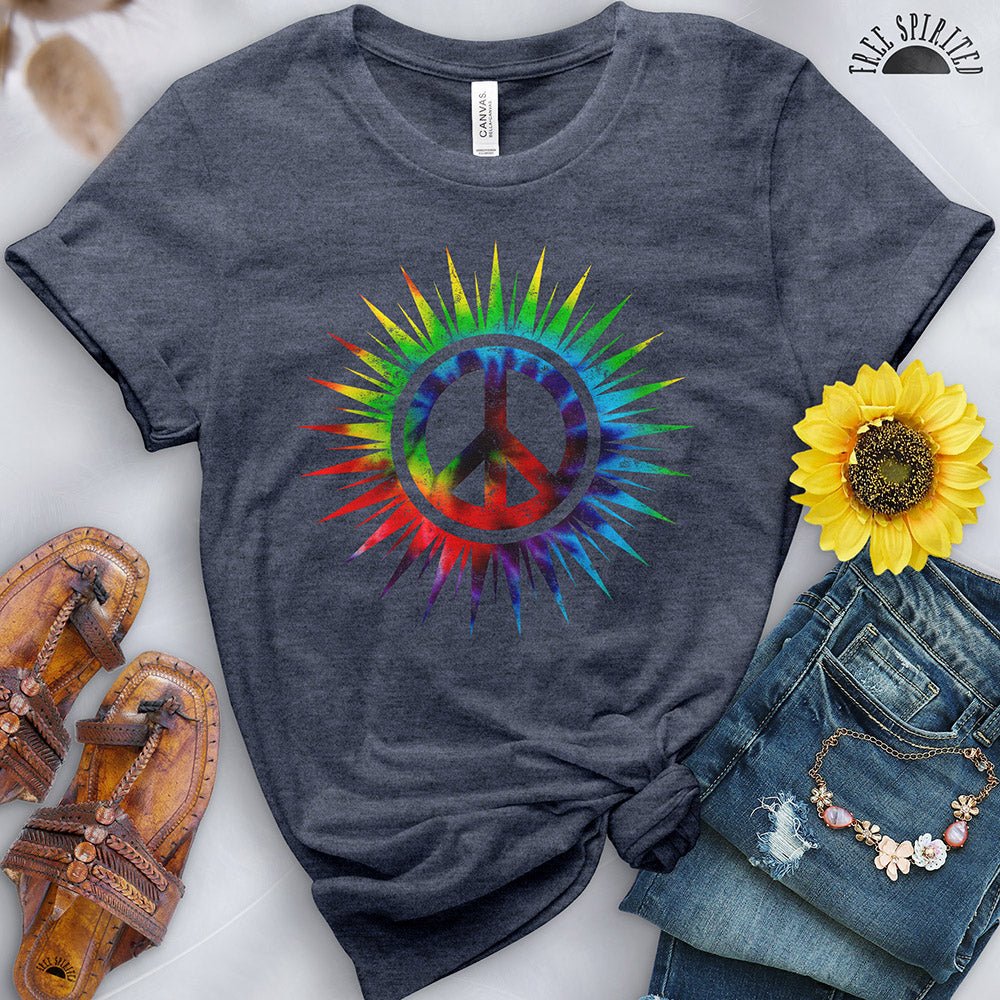 Tie Dye Peace Sign Tee - Image 7