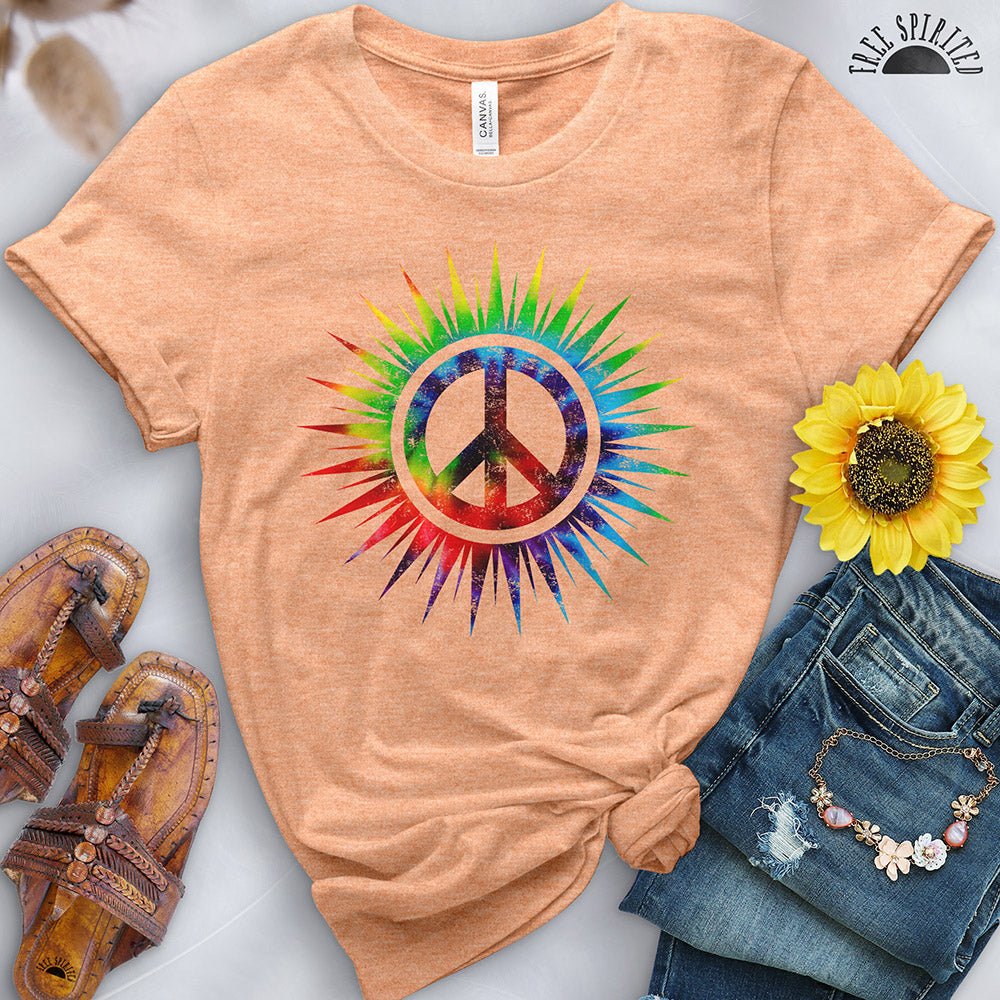Tie Dye Peace Sign Tee - Image 9