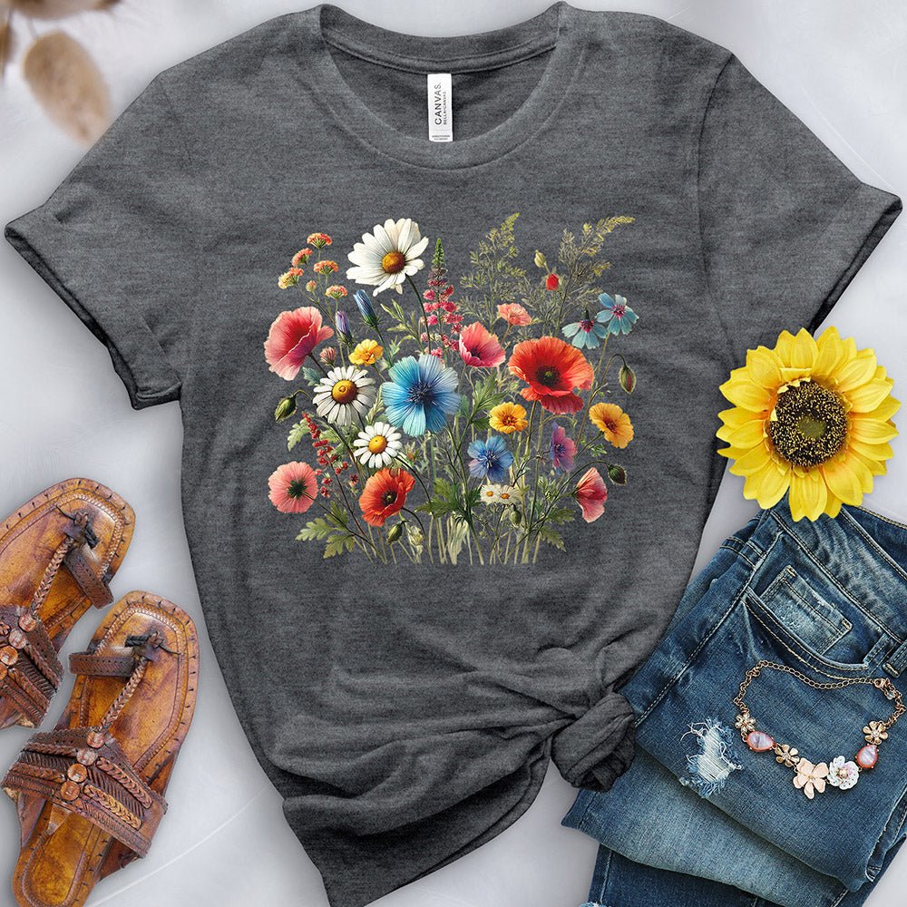 Watercolor Flower Field Tee - Image 2