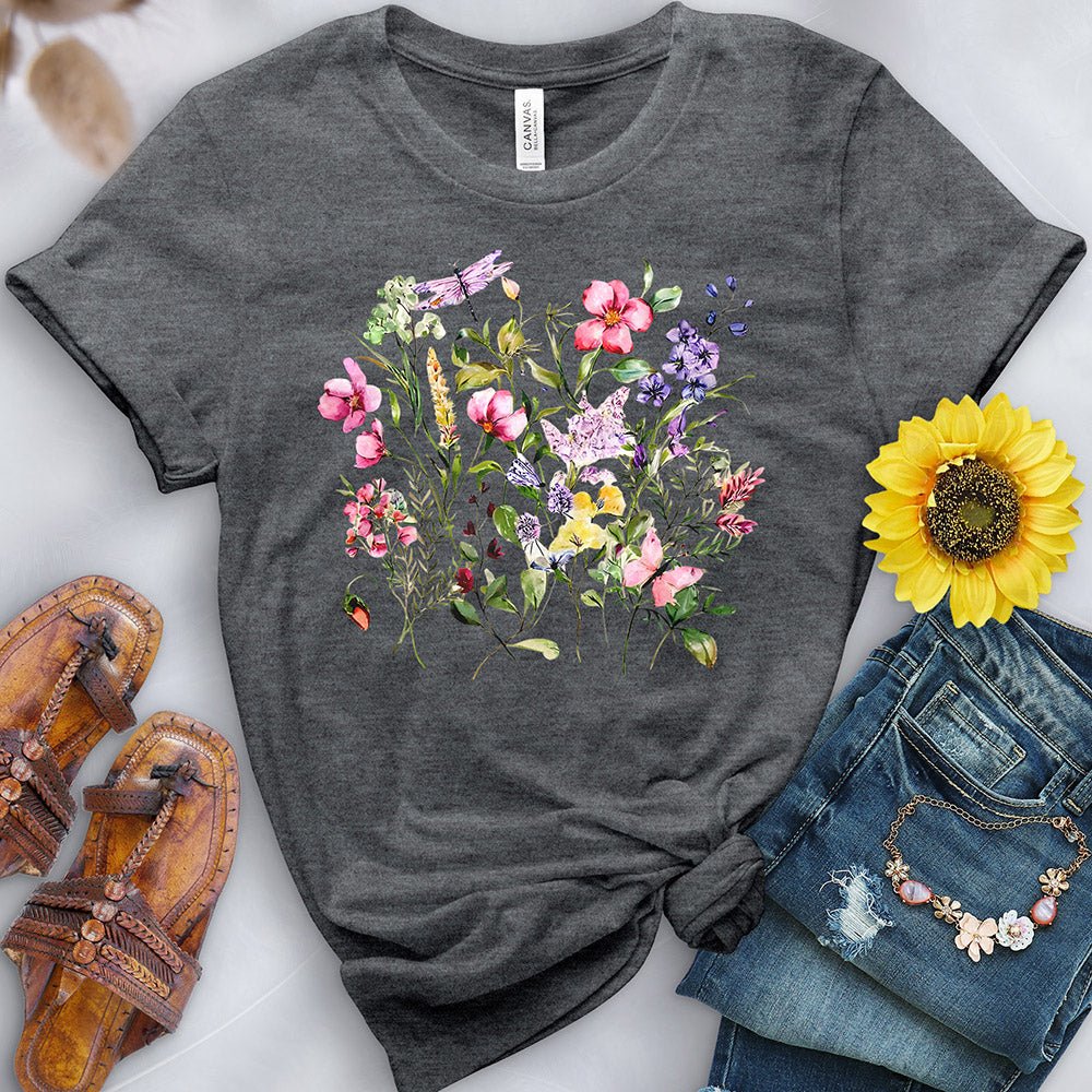 Watercolor Flowers Tee - Image 4