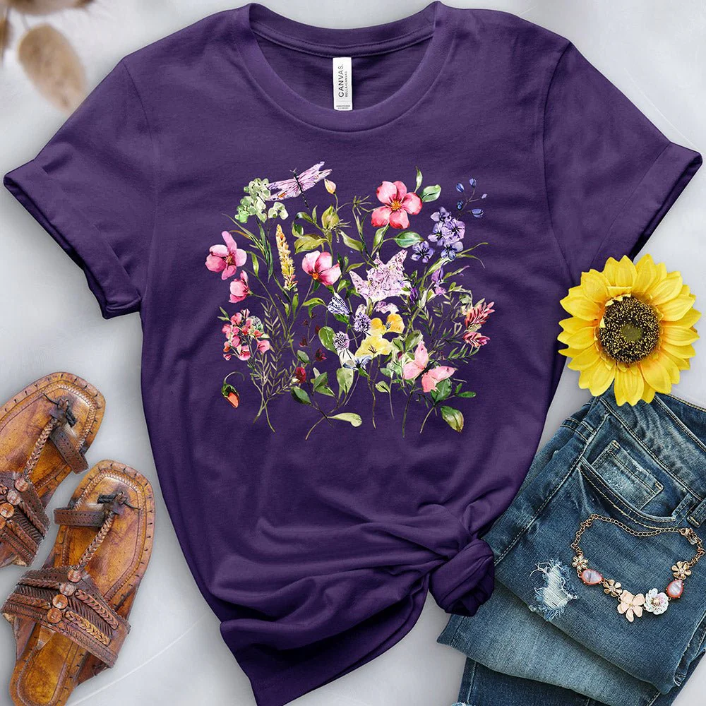 Watercolor Flowers Tee - Image 7