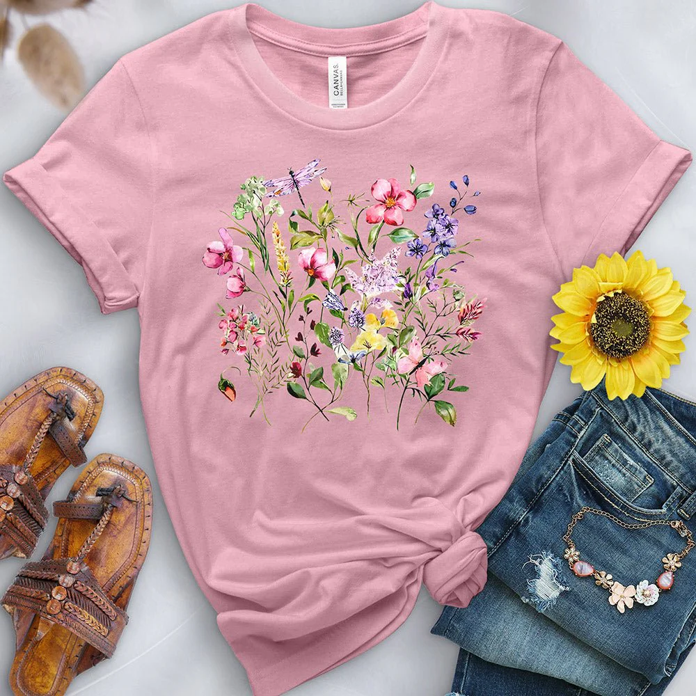 Watercolor Flowers Tee - Image 9