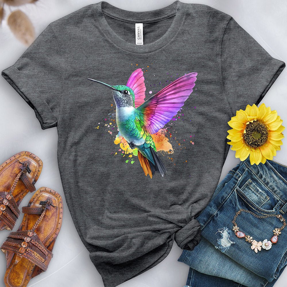 Watercolor Hummingbird Tee - Image 4