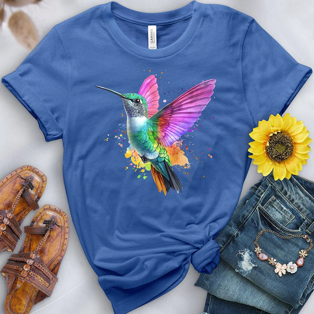 Watercolor Hummingbird Tee - Image 9