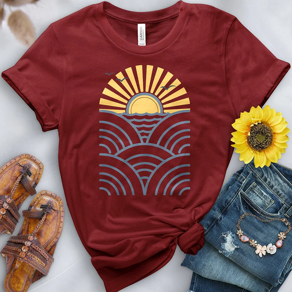 Wave Sunset Tee - Image 2