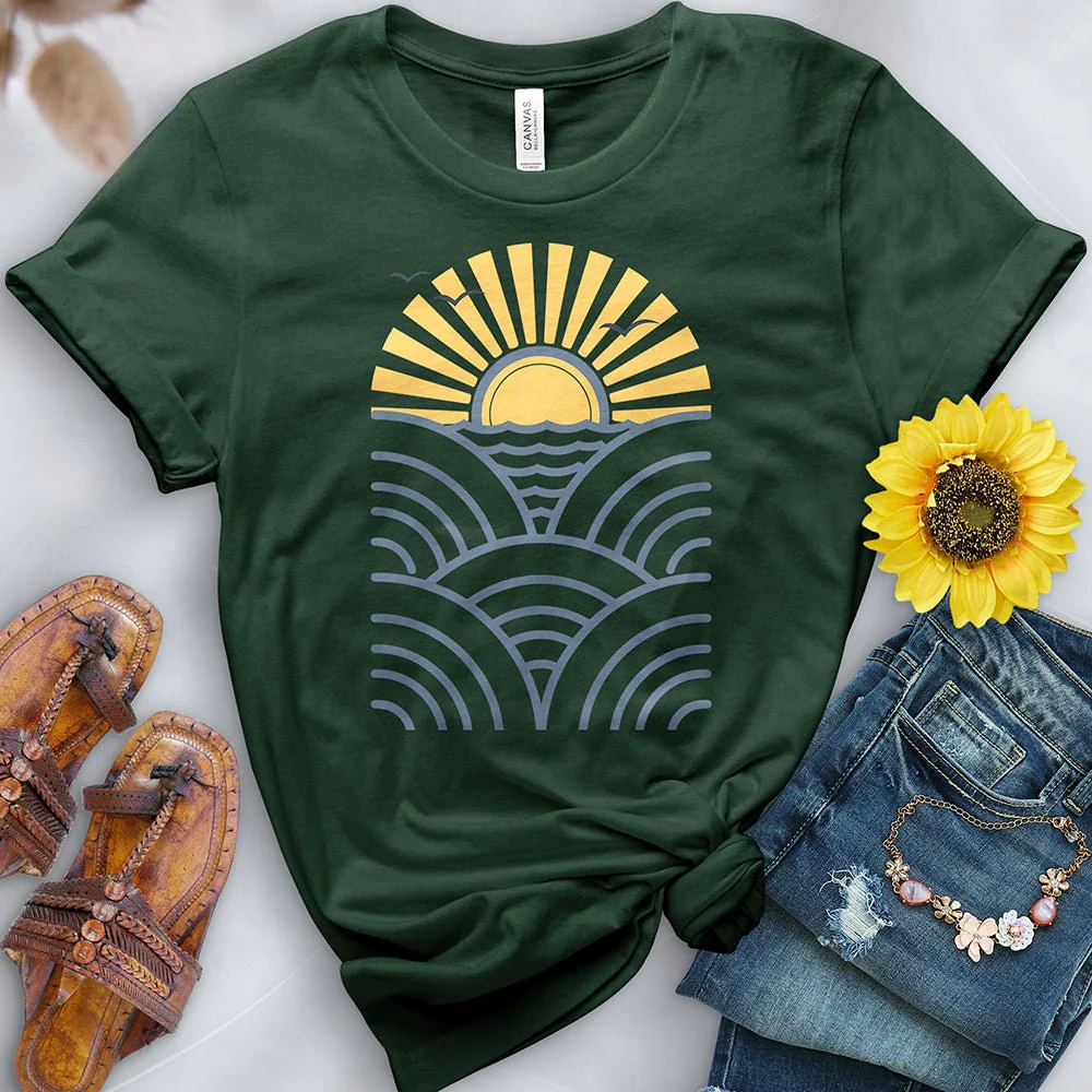 Wave Sunset Tee - Image 4