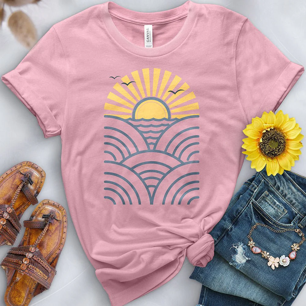 Wave Sunset Tee - Image 6