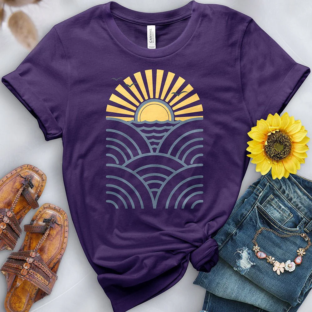 Wave Sunset Tee - Image 7
