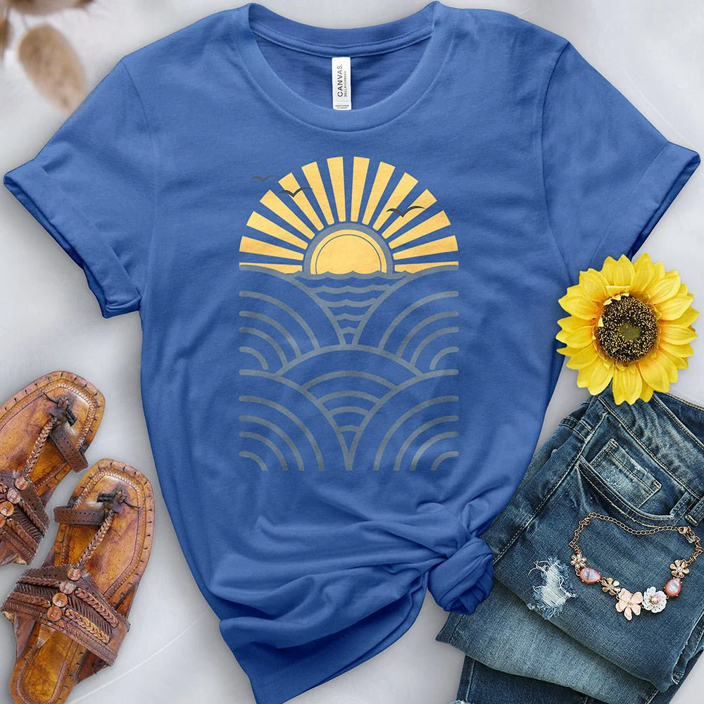 Wave Sunset Tee - Image 8