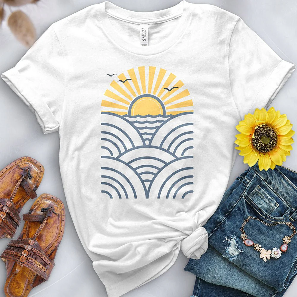 Wave Sunset Tee - Image 9
