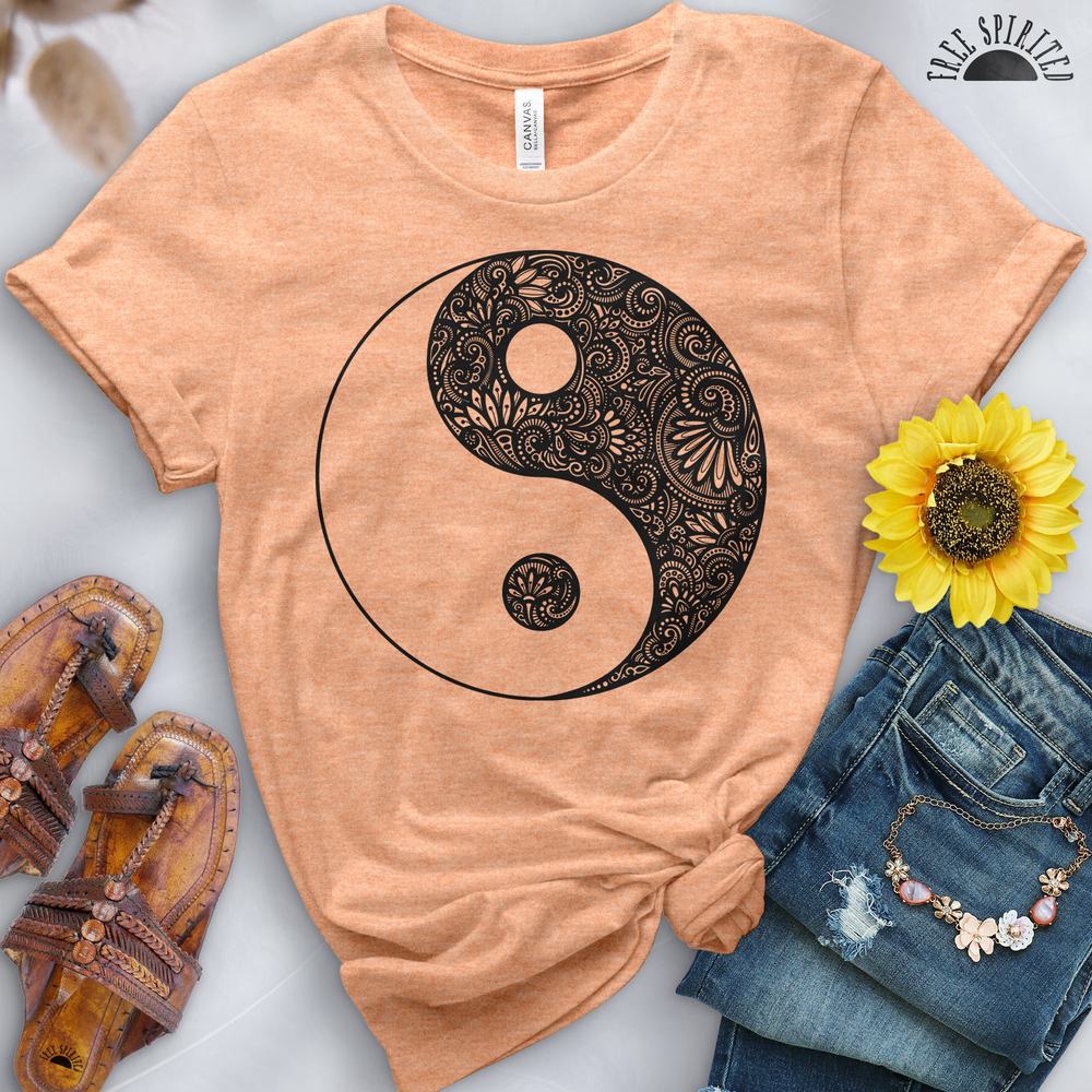 Yin Yang Flowers Tee - Image 10