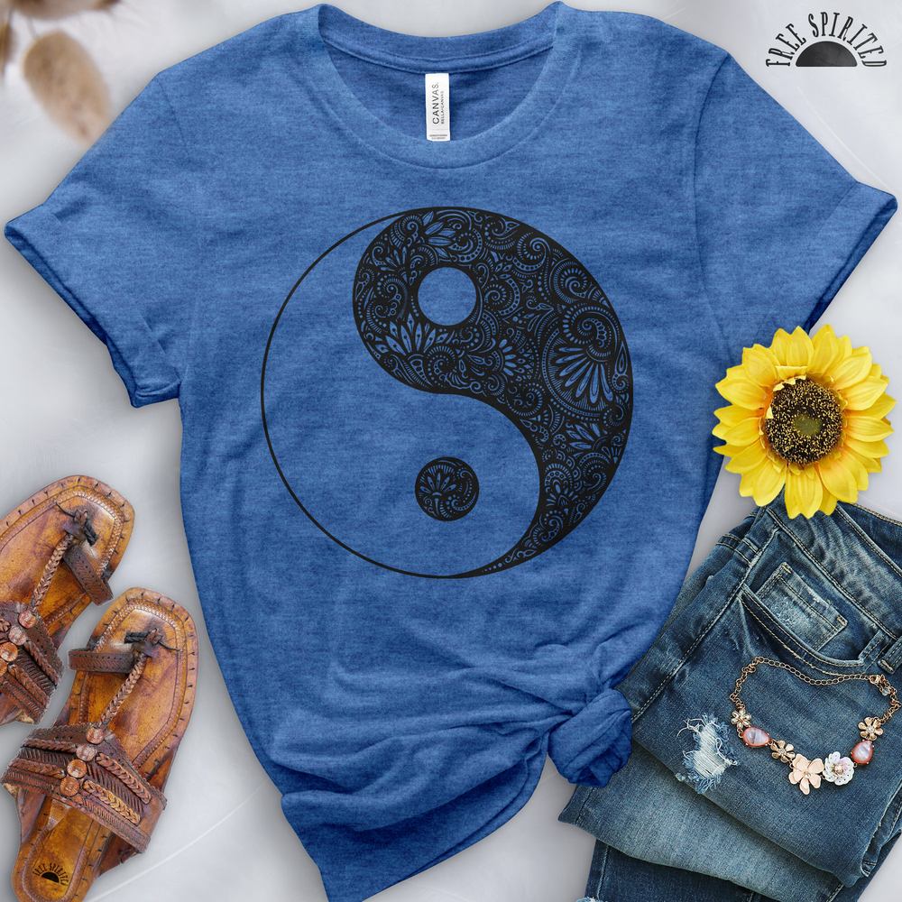 Yin Yang Flowers Tee - Image 12