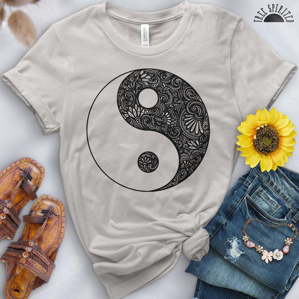Yin Yang Flowers Tee - Image 2