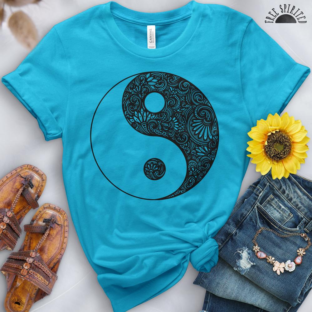 Yin Yang Flowers Tee - Image 3
