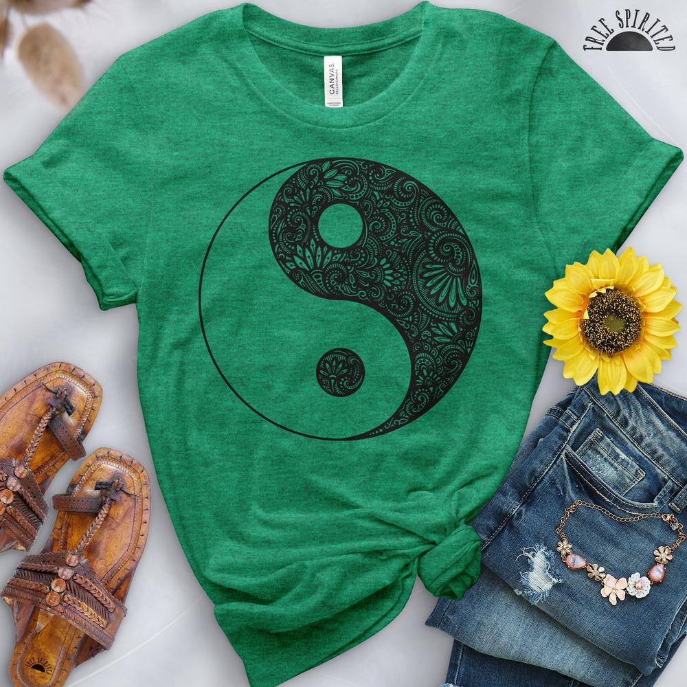 Yin Yang Flowers Tee - Image 7